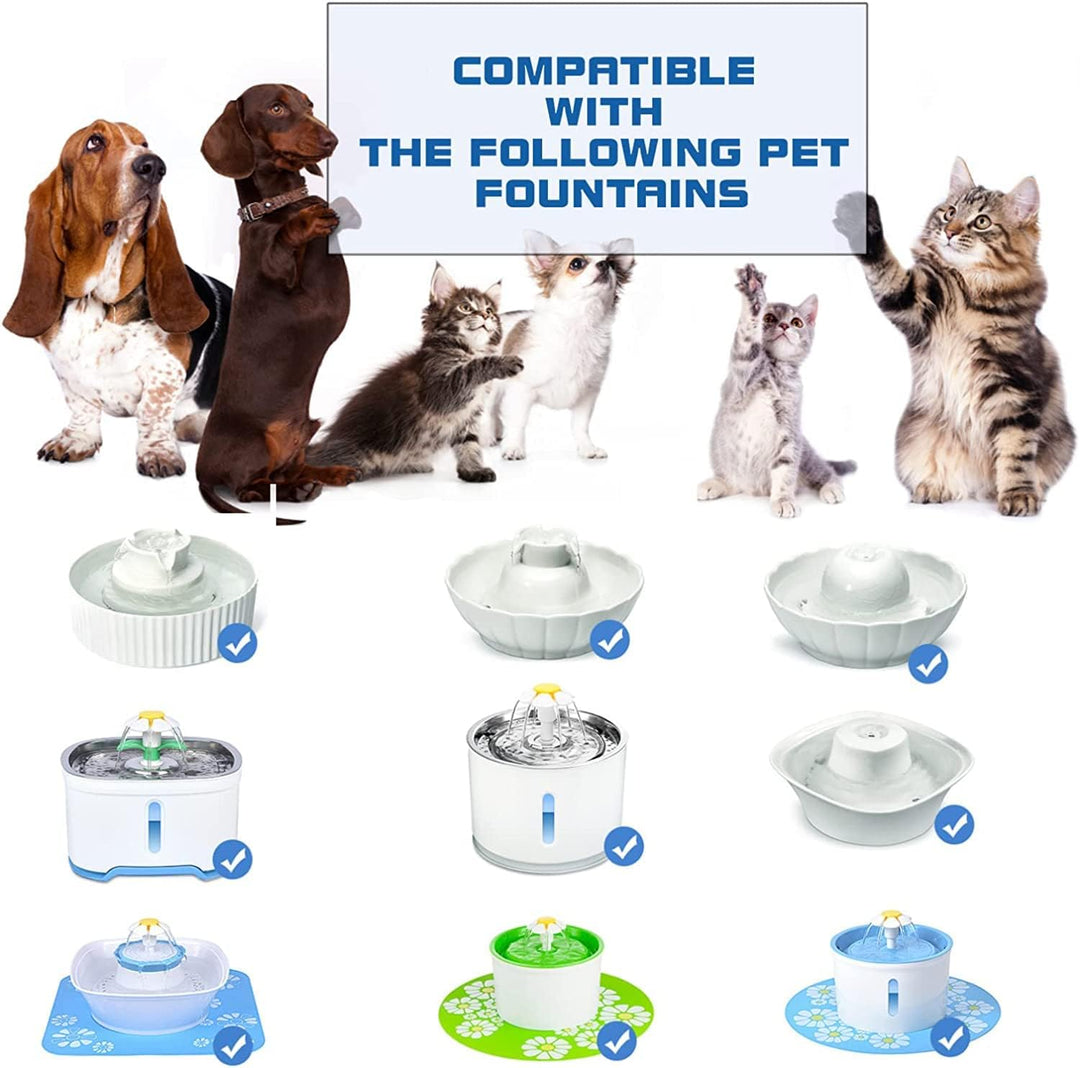 lyrlody Tauchpumpe für Haustier Trinkbrunnen, 12V 2W Elektrische Wasserpumpe für Katzen und Hunde, S