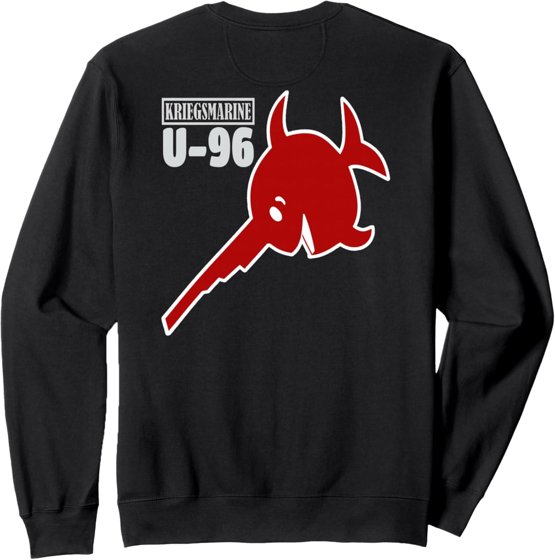 WW2 Deutsches Kriegsmarine U-96 U-Boot Vorderes&Zurück Sweatshirt