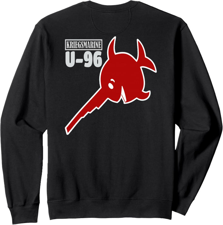 WW2 Deutsches Kriegsmarine U-96 U-Boot Vorderes&Zurück Sweatshirt
