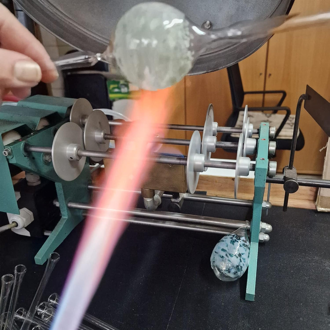 Lauschaer Glas Ostereier aus Glas mit Granulat Verschiedene Grössen und Sets mundgeblasen handgeform