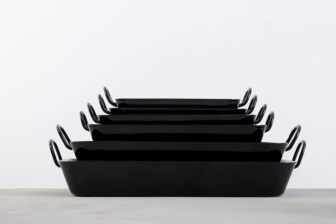 Riess, 0454-022, Oma's Bratpfanne 45/26, CLASSIC - SCHWARZEMAILLE, 45 x 26 cm, Höhe 10.8 cm, Emaille