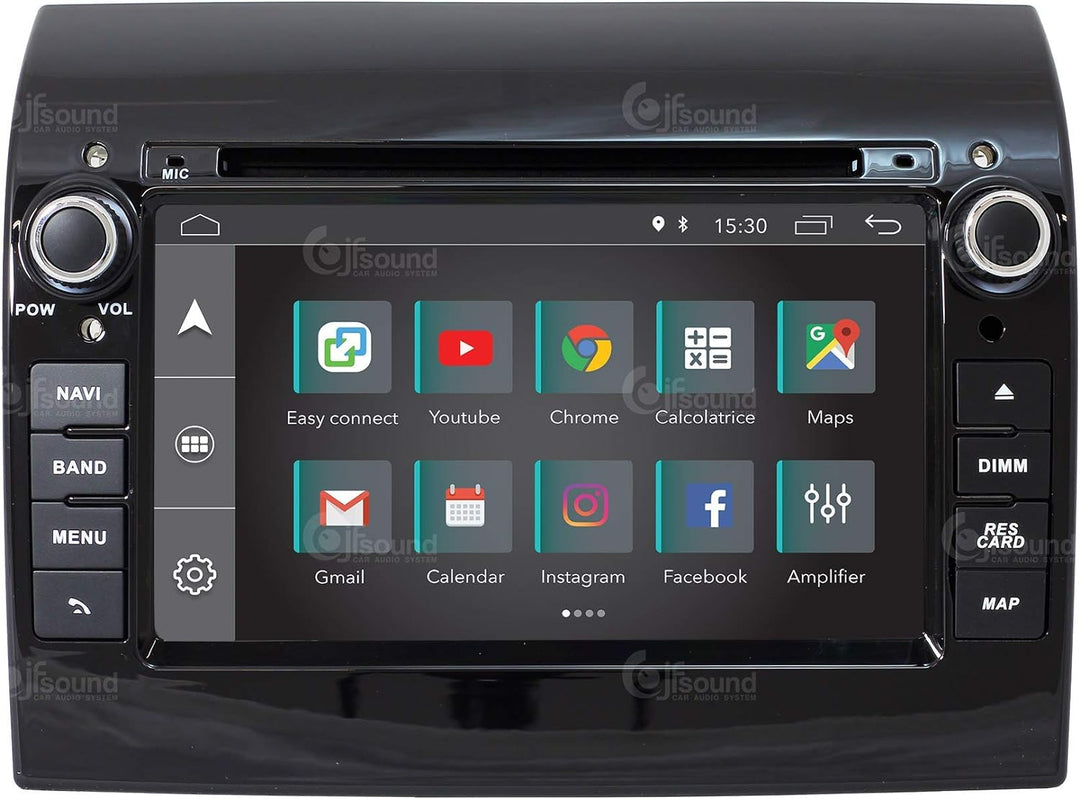 Costum fit Autoradio für Ducato 290 Android GPS Bluetooth WiFi Dab USB Full HD Touchscreen Display 7
