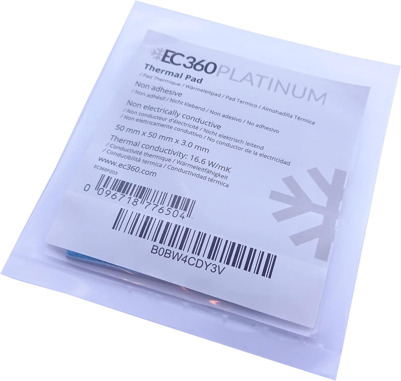 EC360® PLATINUM 16,6W/mK Wärmeleitpad (50 x 50 x 3,0 mm), 50 x 50 x 3,0 mm