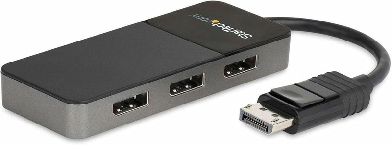 StarTech.com 3-Port Multi-Monitor DisplayPort Adapter, DP auf 3x DisplayPort 1.4 Splitter, Dreifach