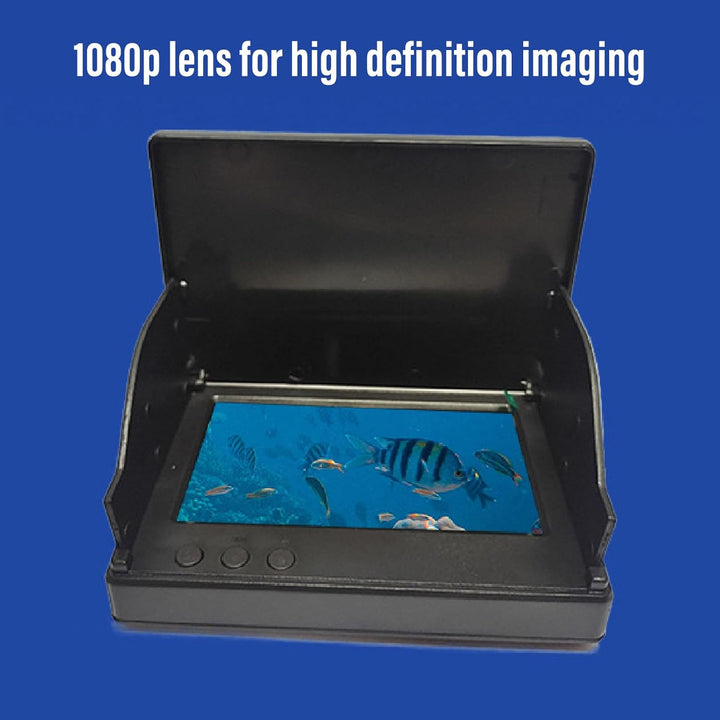 Unterwasser-Angelkamera, 1080P High Definition 4,3 Zoll Sichtbarer Grossbild-Video-Fischfinder mit 2