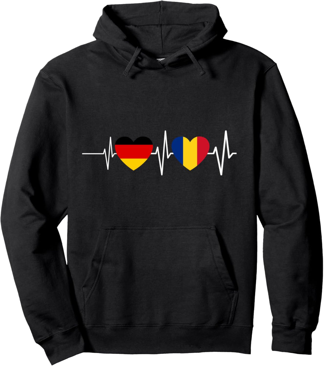 Rumänen Deutschland Rumänien Herzschlag Pullover Hoodie