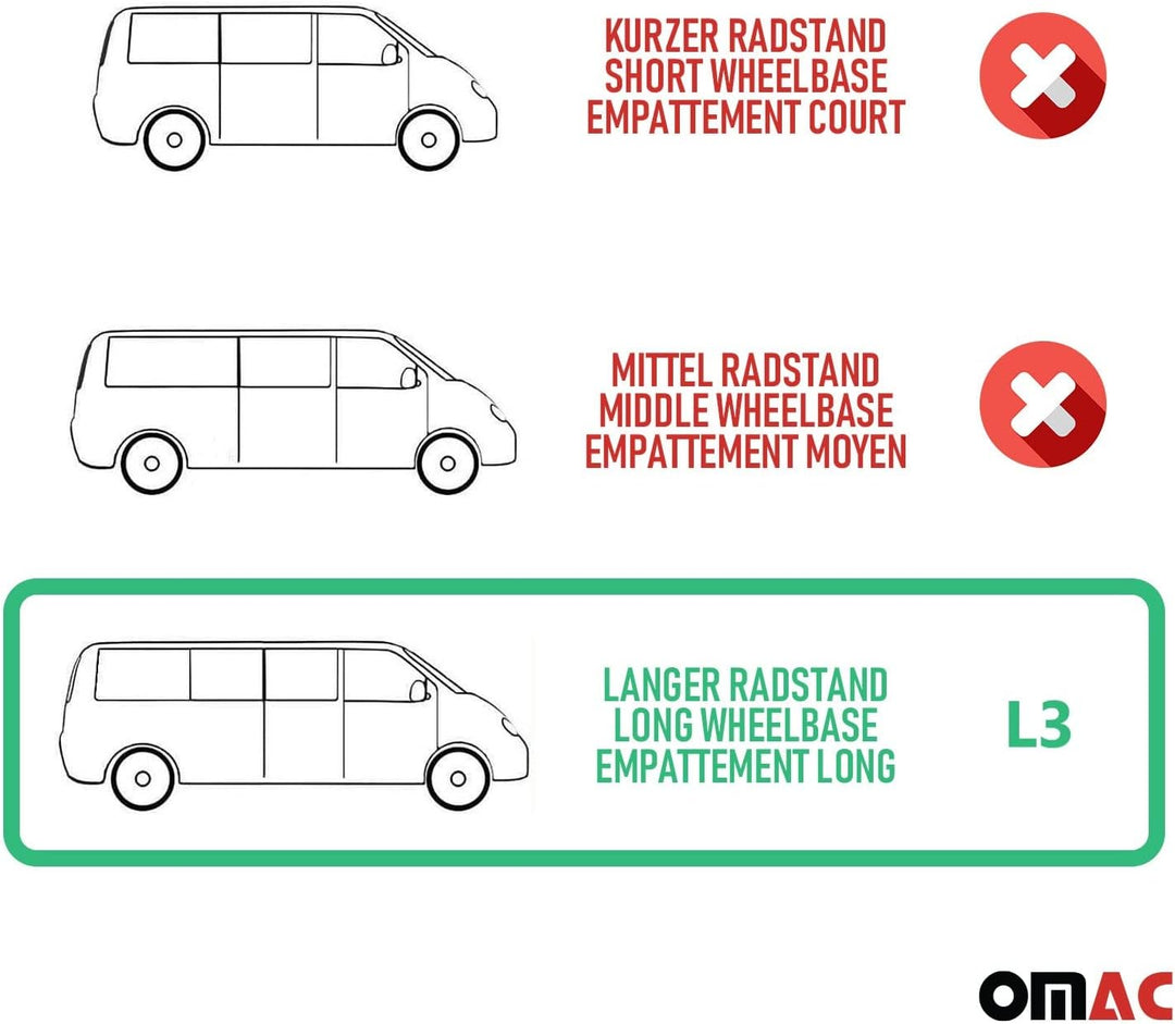 OMAC Ladekantenschutz Stossstangenschutz kompatibel mit Toyota Proace 2016-24 L3 Edelstahl Chrom