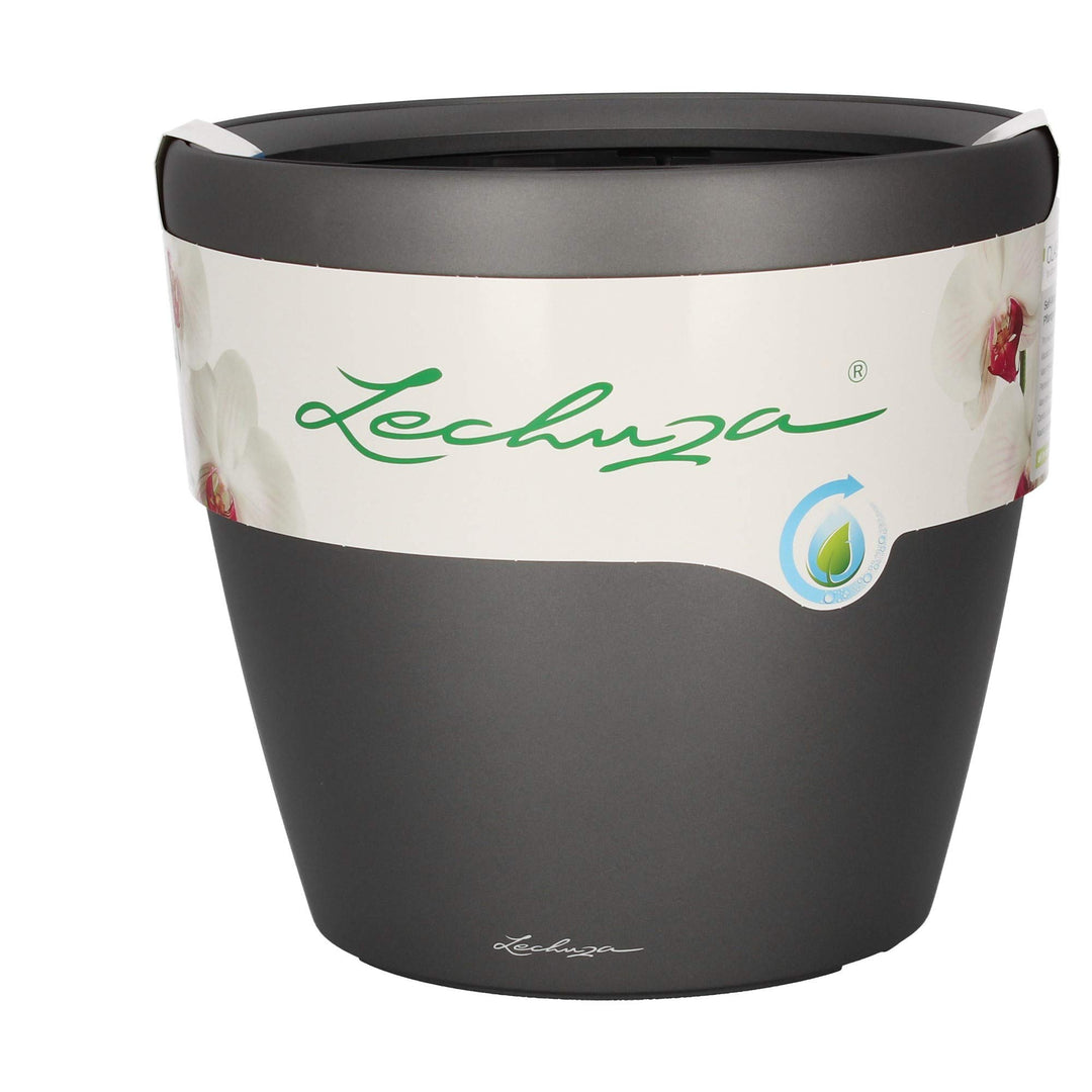 LECHUZA CLASSICO Premium LS 35 anthrazit metallic 16063 36x36x32.5 cm Anthrazit Metallic Einzel, 36x