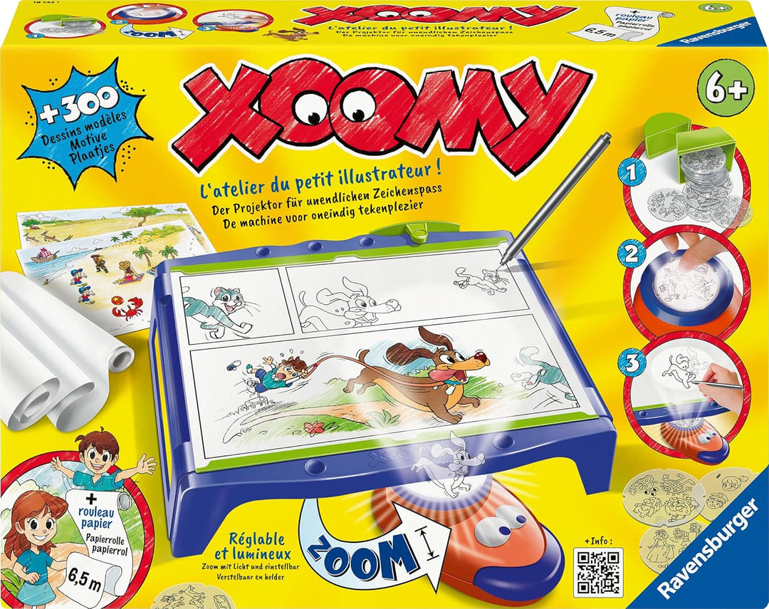 Ravensburger Xoomy Maxi A4 18142 - Zeichnen und Malen lernen für Kinder ab 6 Jahren, Über 300 Motive