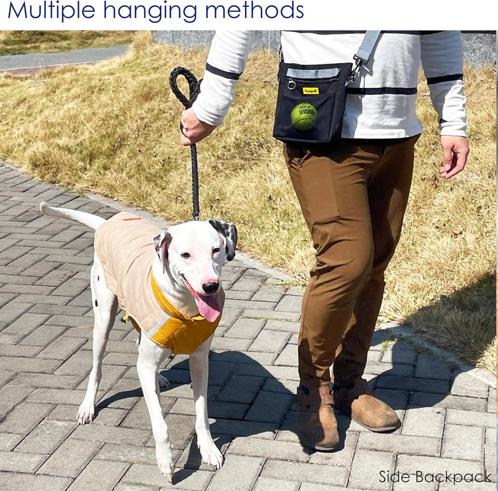 Leckerlitasche für Hunde, Multifunktions-Gassi Tasche mit Silikonbeutel, Futterbeutel für Hundetrain