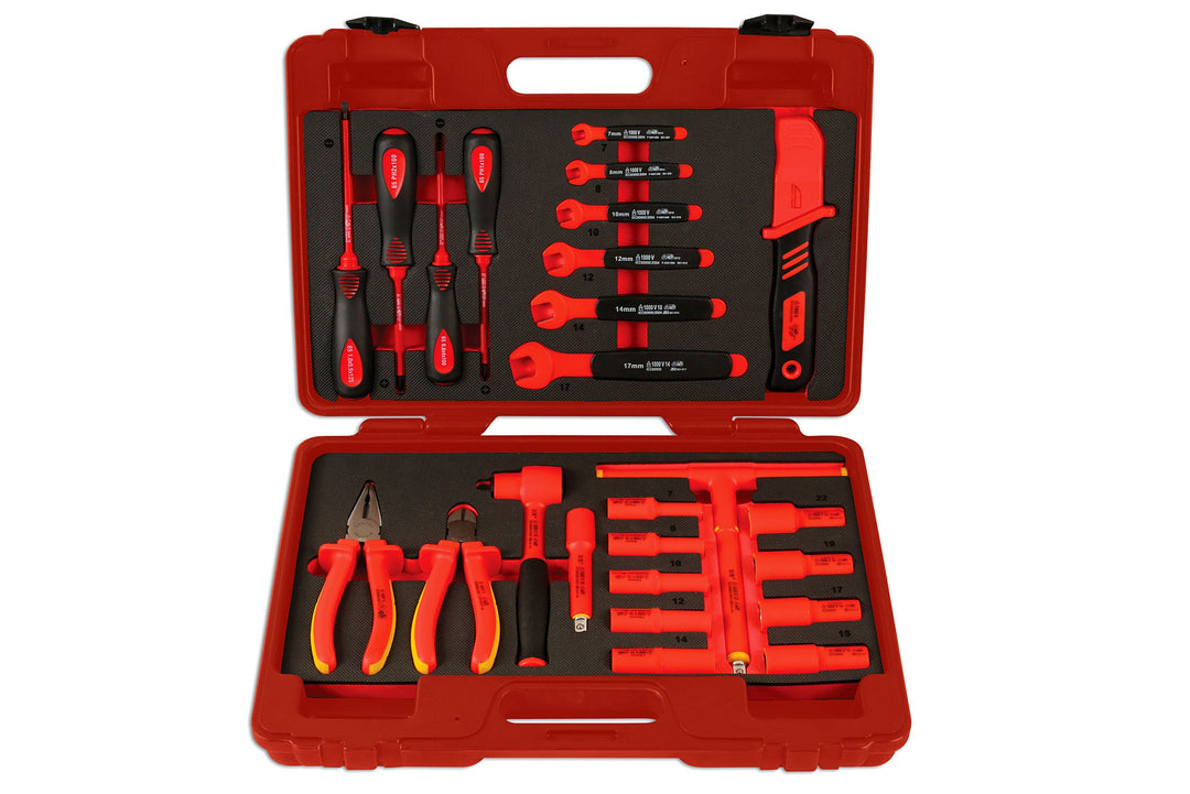 Laser 6150.0 Isoliertes Werkzeugsatz, 3/8 Zoll Antrieb, 25-Teilig
