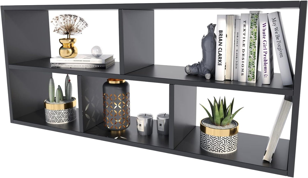 MATKAM TEO Hängeregal in moderner Optik, B113,6 x H50 x T25 cm, Wandregal in verschiedenen Ausführun