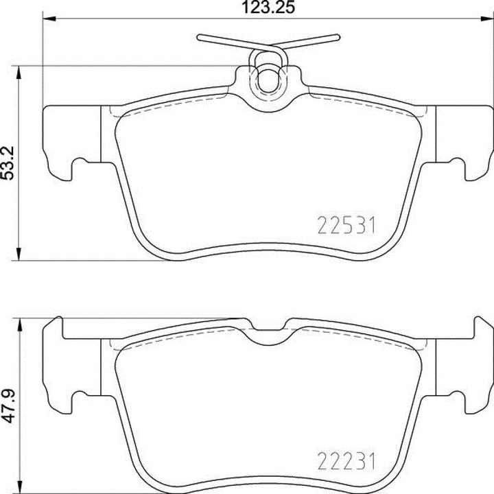 BREMBO P 24 175 Brake Pad