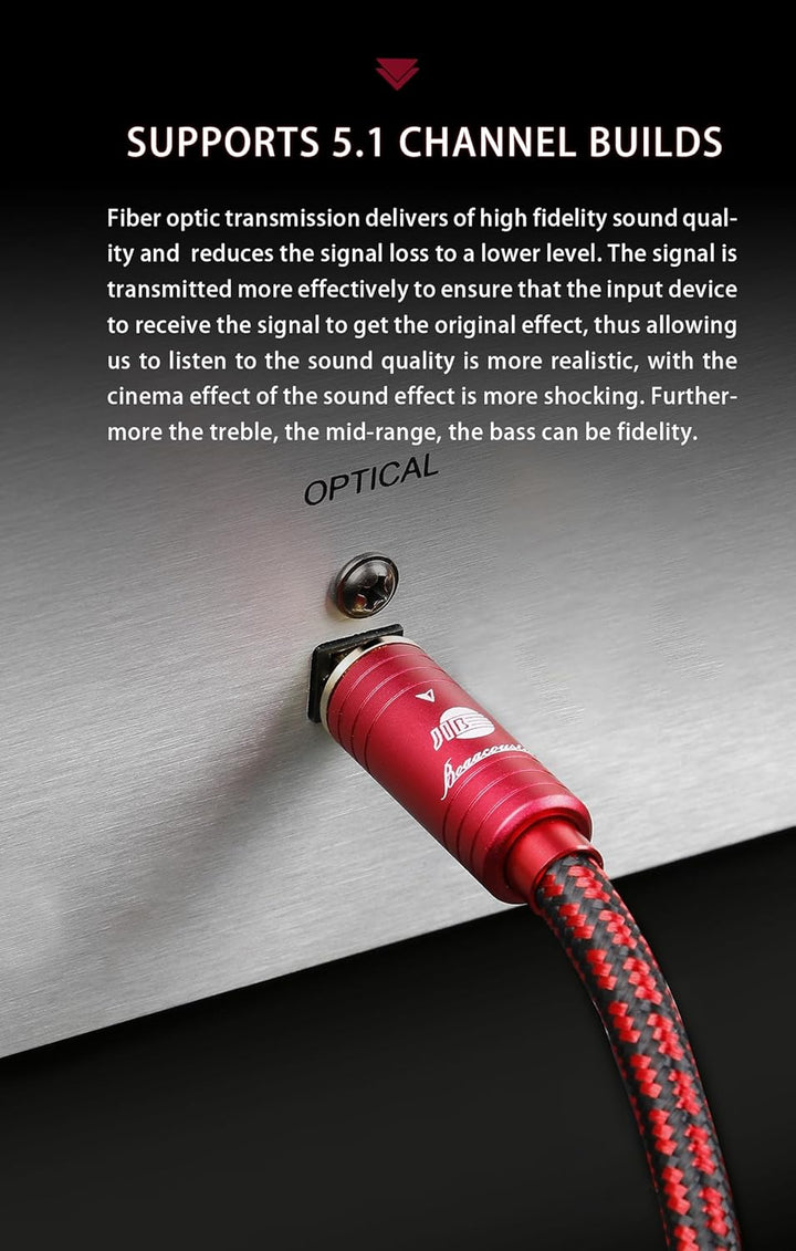 BOAACOUSTIC JIB Optisches Audiokabel Optical Audio Cable Toslink Kabel high end Audio & hifi Optical