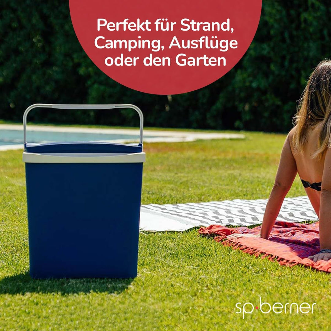 SP Berner – Kühlbox Campos 24 l – Robuste Kühlbox aus Kunststoff für unterwegs – Ergonomischer Griff