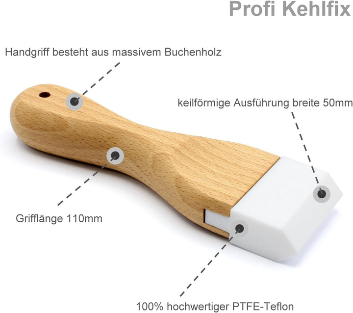 Profi Kehlfix aus Teflon für Heissluftföhn Heissluftschweissgebläse Andrücken Schweisswerkzeug