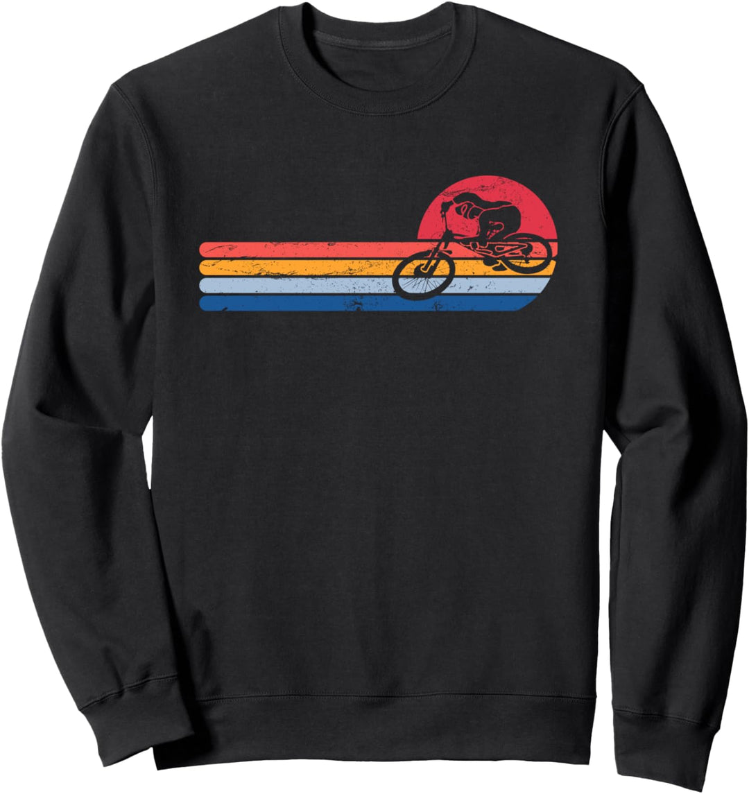 Retro Downhill Mountainbike MTB Bikepark Downhiller Sweatshirt