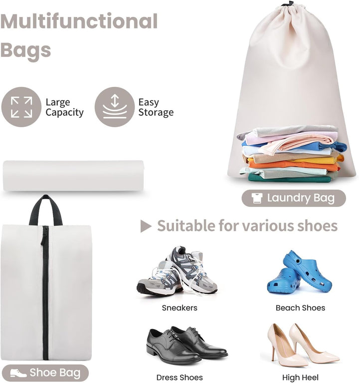 Packing Cubes for Suitcase 8 Set, Leichtgewichtige Gepäck Packing Organizer Packing Cubes für Reisez