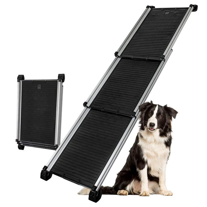 Auswahl Hunderampe für Auto, Aluminium, Hunde Rampe, Hundetreppe, SUV, rutschfest, Belastbarkeit 70