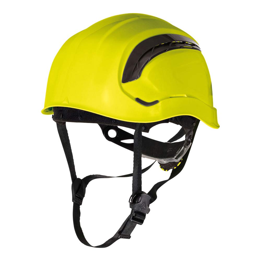 Deltaplus GRAWIJAFL Belüfteter Bauhelm - Bergsteigerhelm-Stil, Gelb, Grösse Einstellbar Gelb Einstel