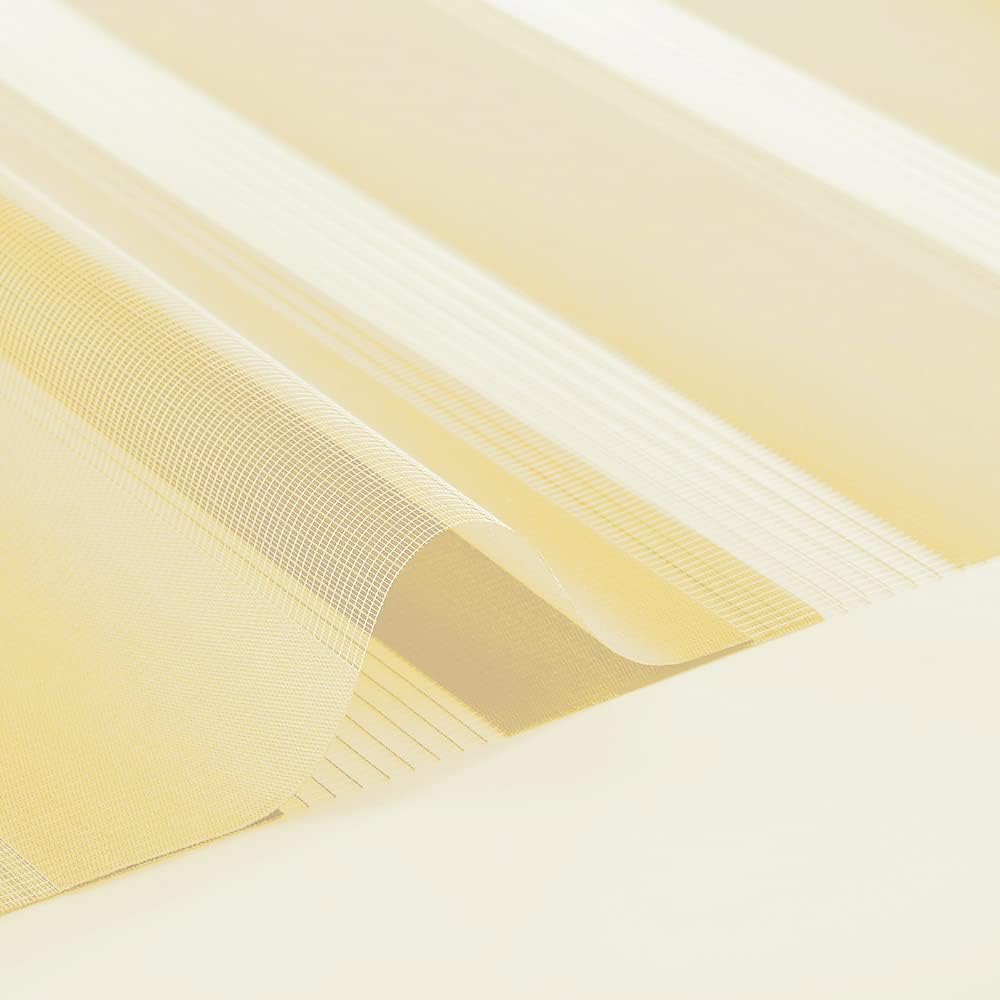 Doppelrollo Klemmfix ohne Bohren, Duo Rollo,Transparentes und undurchsichtiges Sichtschutz Rollo mit