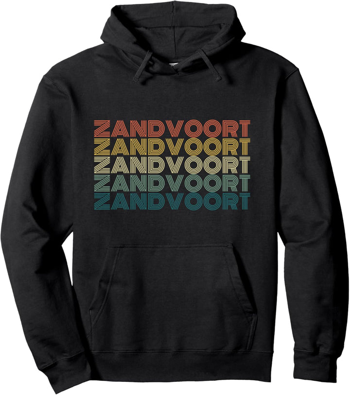 Zandvoort Aan Zee Niederlande Vintage Retro Urlaub Geschenk Pullover Hoodie