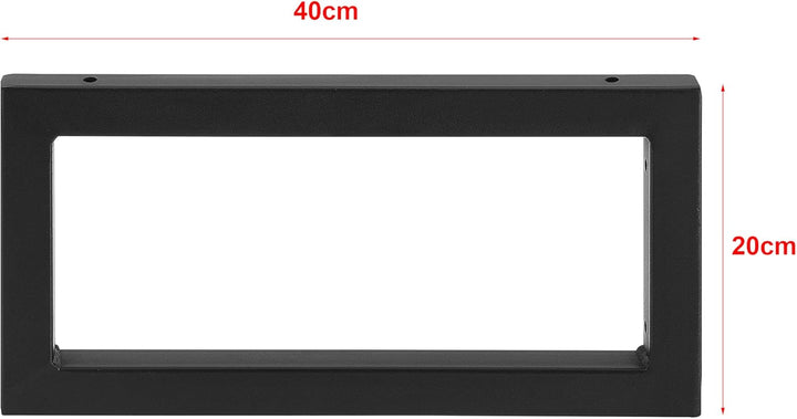 [en.casa] 2x Gestell 40x20cm Wandkonsole im 2er-Set Waschtischhalterung Waschtischkonsole Wandmontag