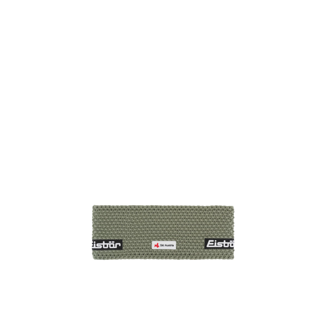Eisbär Stirnband Damen & Herren Jamie Ski Austria Grün - Merino Headband Unisex - Haarband mit Fleec