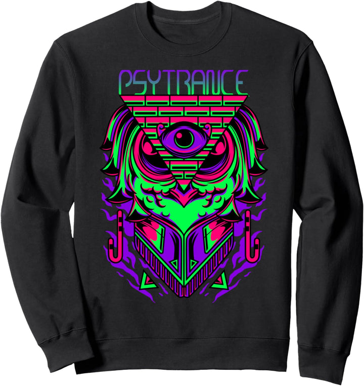 Psytrance Shirt, Rave Shirt, Technoeule, EDM, Trippy 3. Auge Sweatshirt