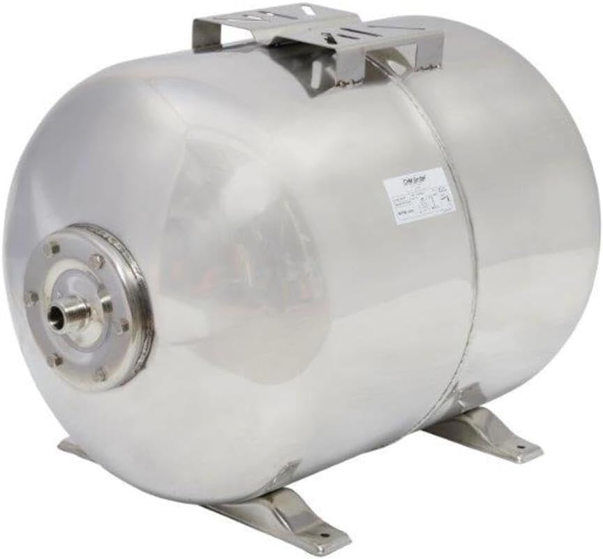 CHM GmbH Hauswasserwerk 100 L Edelstahl 2100 Watt, 7,8 Bar einstellbar mit LCD Display Gartenpumpe,