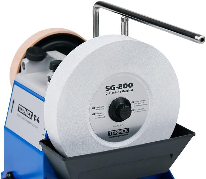Tormek T-4 Original kompaktes wassergekühltes Schleifsystem für Schneidwerkzeuge, DE Version, Deutsc