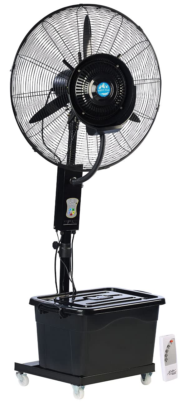 Sichler Haushaltsgeräte Ventilator mit Wasser: Profi-Aussen-Standventilator mit Sprühnebelfunktion,