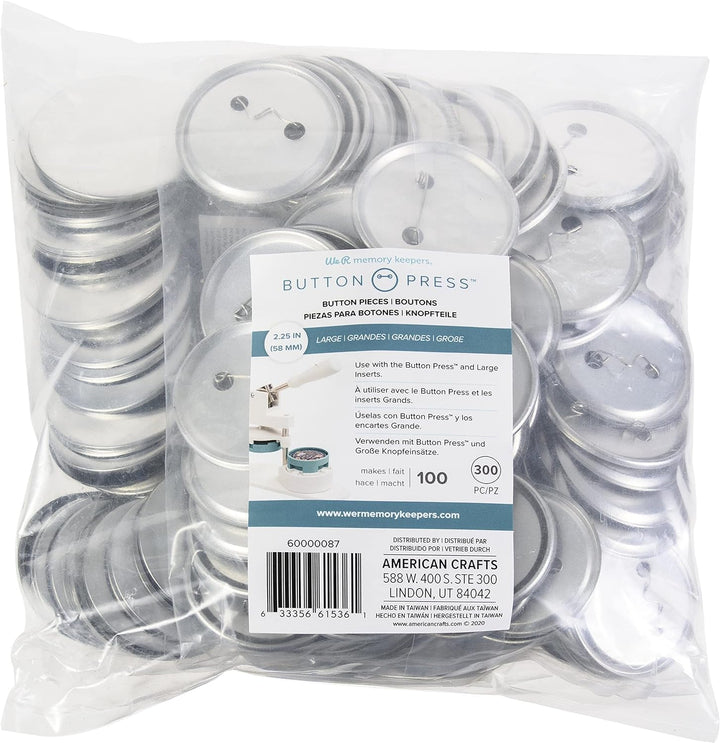 We R Memory Keepers 60000087 Knopfdruck-Nachfüller, LRG/Bulk, Grösse L (58 mm)