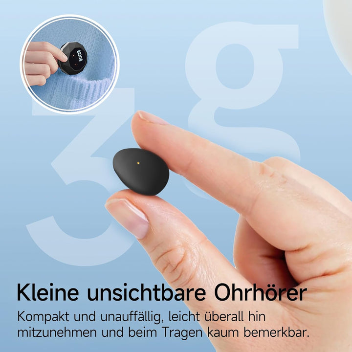 Schlafkopfhörer Bluetooth 6.0 – Mini Kabellose Kopfhörer zum Schlafen, Komfortabel & Leicht, Lang an