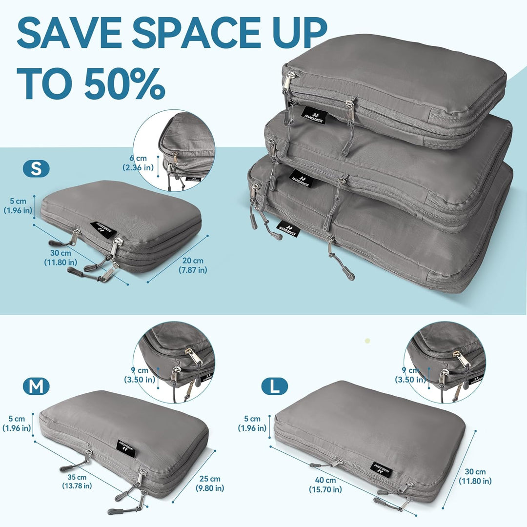 NANDADEVI Koffer Organizer, Packing Cubes, Reise Gadgets Travel Essentials Kofferorganizer für Koffe