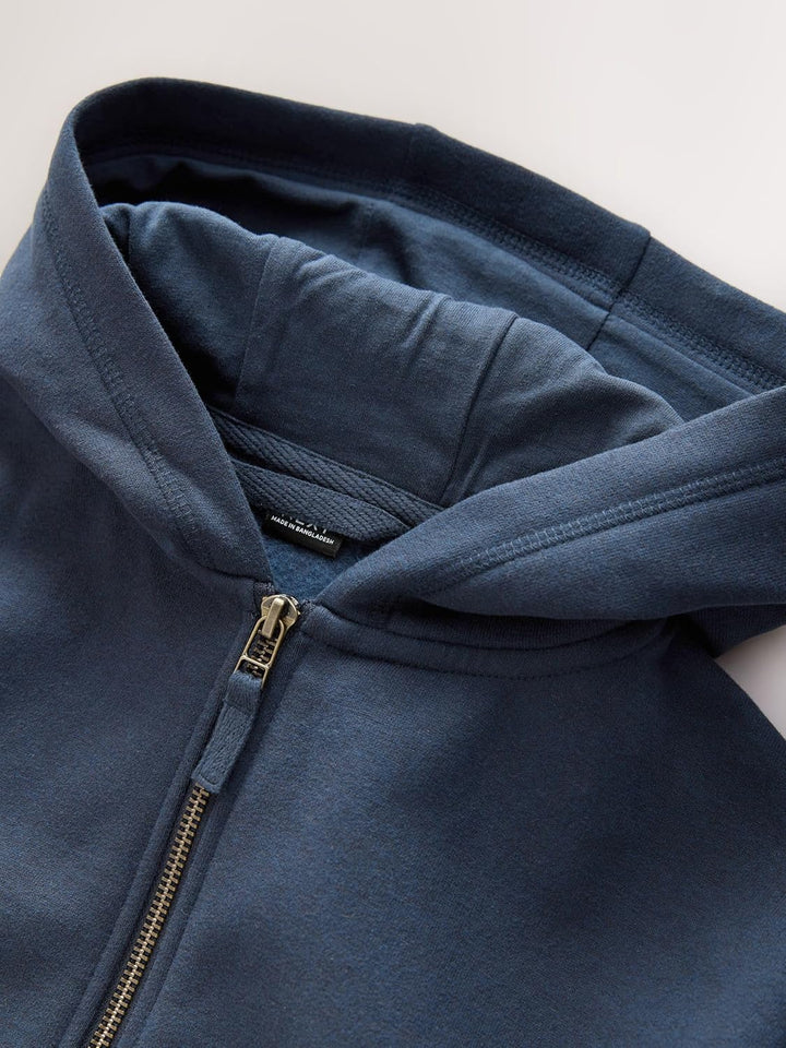 NEXT Mädchen Sportliche Kapuzenjacke mit hohem Baumwollanteil 15 Jahre Navy, 15 Jahre Navy
