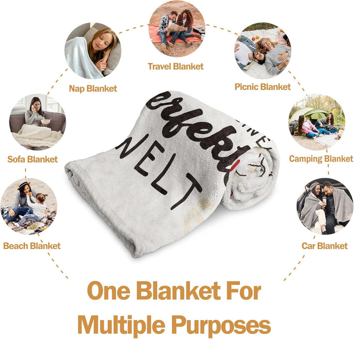 musaecoin Valentinstagsgeschenk für Ihn Sie, Geschenk für Sie ihn, Geschenk für Paar- Kuscheldecke,