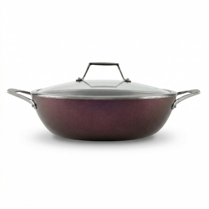 TECHEF - Art Pan Collection, 30,5 cm Antihaft-Allzweck-Kochpfanne mit Deckel, hergestellt in Korea (