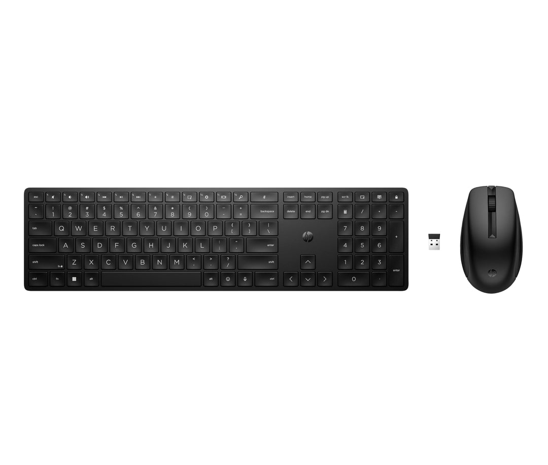 HP 650 kabellose Tastatur und Maus Bundle (20 programmierbare Tasten, QWERTZ Layout, 4.000 DPI, USB