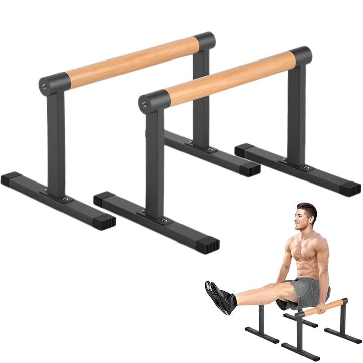 Parallettes Bars, Bounabay Liegestütz-Ständer, Griff-Set, Heim-Fitness-Studio, Parallele Dip-Bars fü