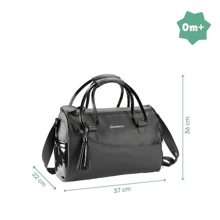 Badabulle Glossy Wickeltasche, schwarz