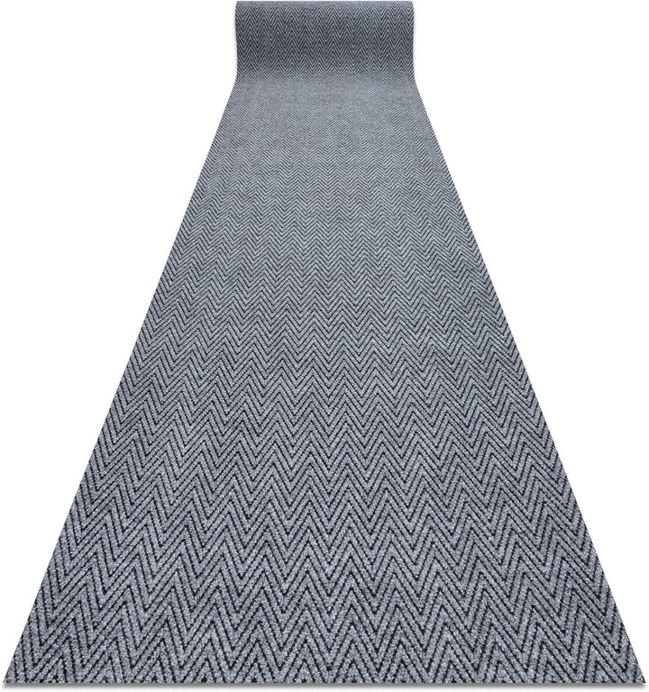 Runner - Türmatte rutschfest Magnus 2954 Zigzag Outdoor, Indoor Grau 100x100 cm MAGNUS Grau 100 x 10