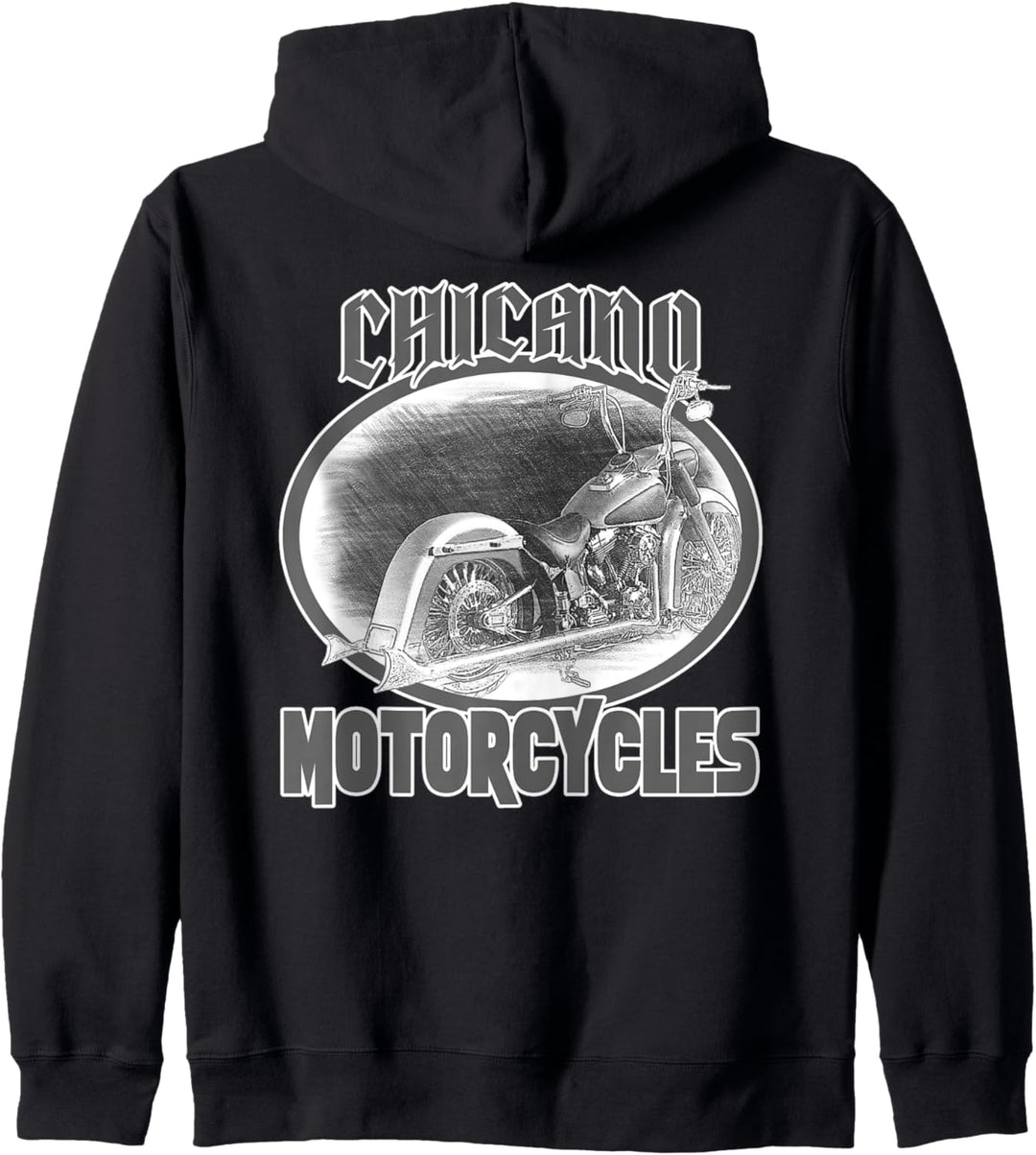 Chicano Cholo Latino Style Biker Herren Chicano Motorräder Kapuzenjacke