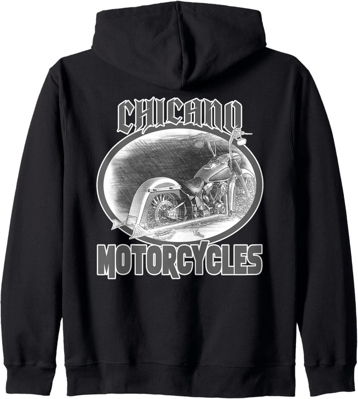 Chicano Cholo Latino Style Biker Herren Chicano Motorräder Kapuzenjacke
