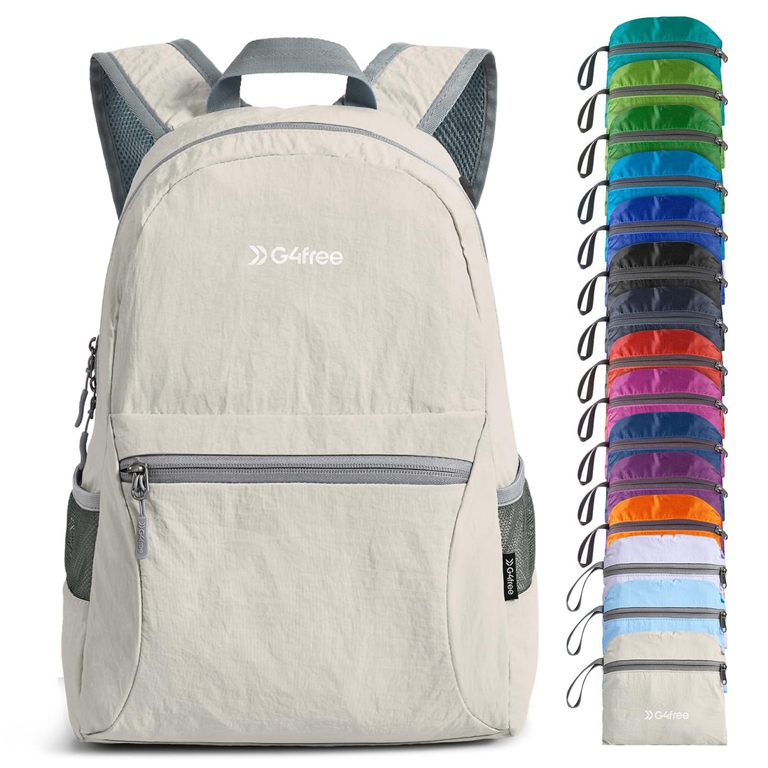 G4Free 20L Faltbarer Rucksack Ultraleichter Wanderrucksack Daypack für Männer Frauen und Kinder für