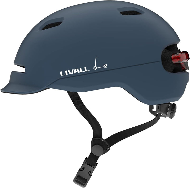 Livall Unisex – Erwachsene C20 Fahrradhelm 54-58 cm blau, 54-58 cm blau