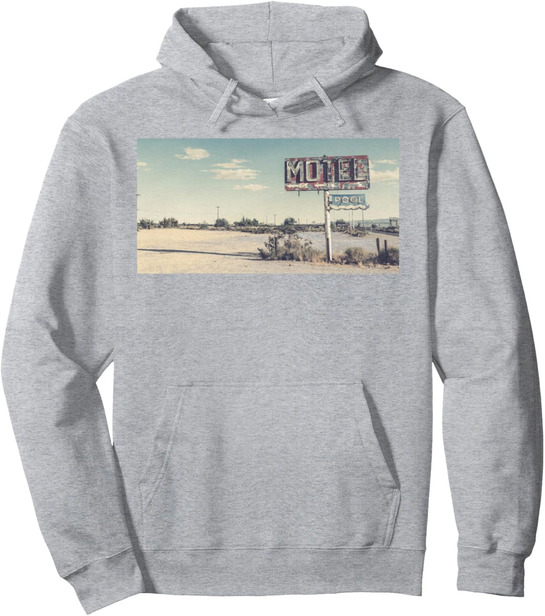 Trendy Desert Motel Pullover Hoodie