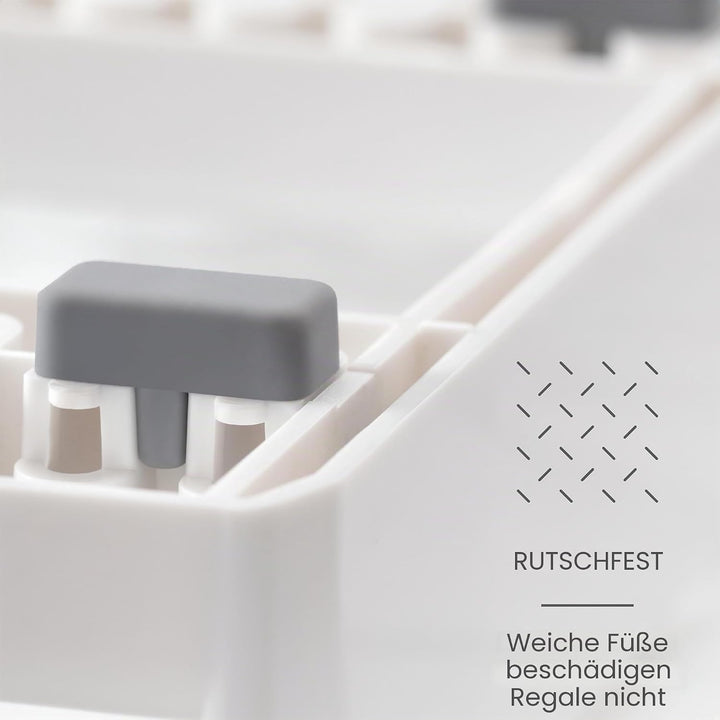 YouCopia StoreMore Verstellbarer Topfdeckel-Organizer, Standard, Weiss Deckelhalter, Deckelhalter