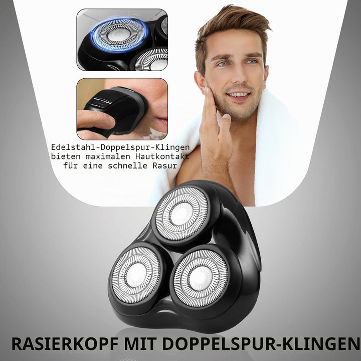 Universal Ersatz Rotierender Rasierkopf Kompatibel mit Remington Rasierer-Serie, für R3, R4, R5, R6,