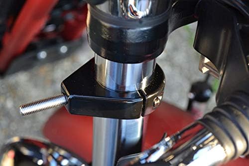 Alchemy Parts Schwarz Motorrad Blinker Austausch Klammergabel Klammern 39mm